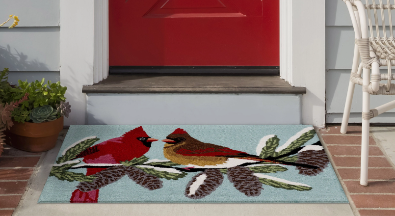 Frontporch Cardinals Indoor/Outdoor Rug