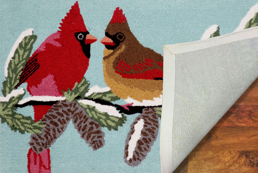 Frontporch Cardinals Indoor/Outdoor Rug