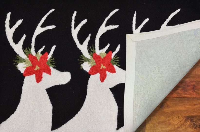 Frontporch Reindeer Indoor/Outdoor Rug