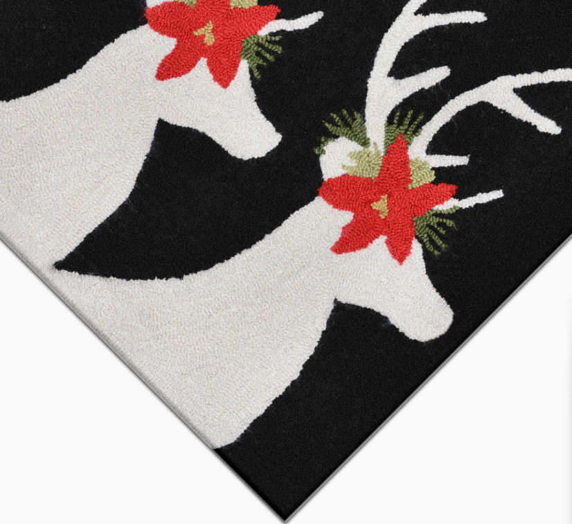 Frontporch Reindeer Indoor/Outdoor Rug