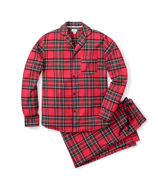 Men's Brushed Cotton Pajama Set in Imperial Tartan
