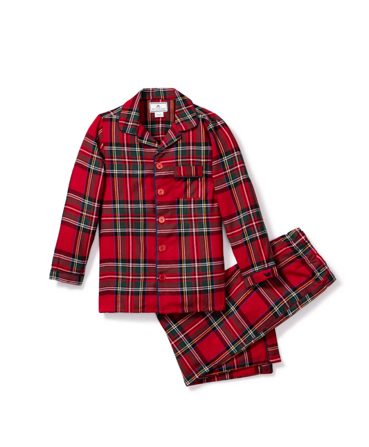 Kid's Brushed Cotton Pajama Set in Imperial Tartan