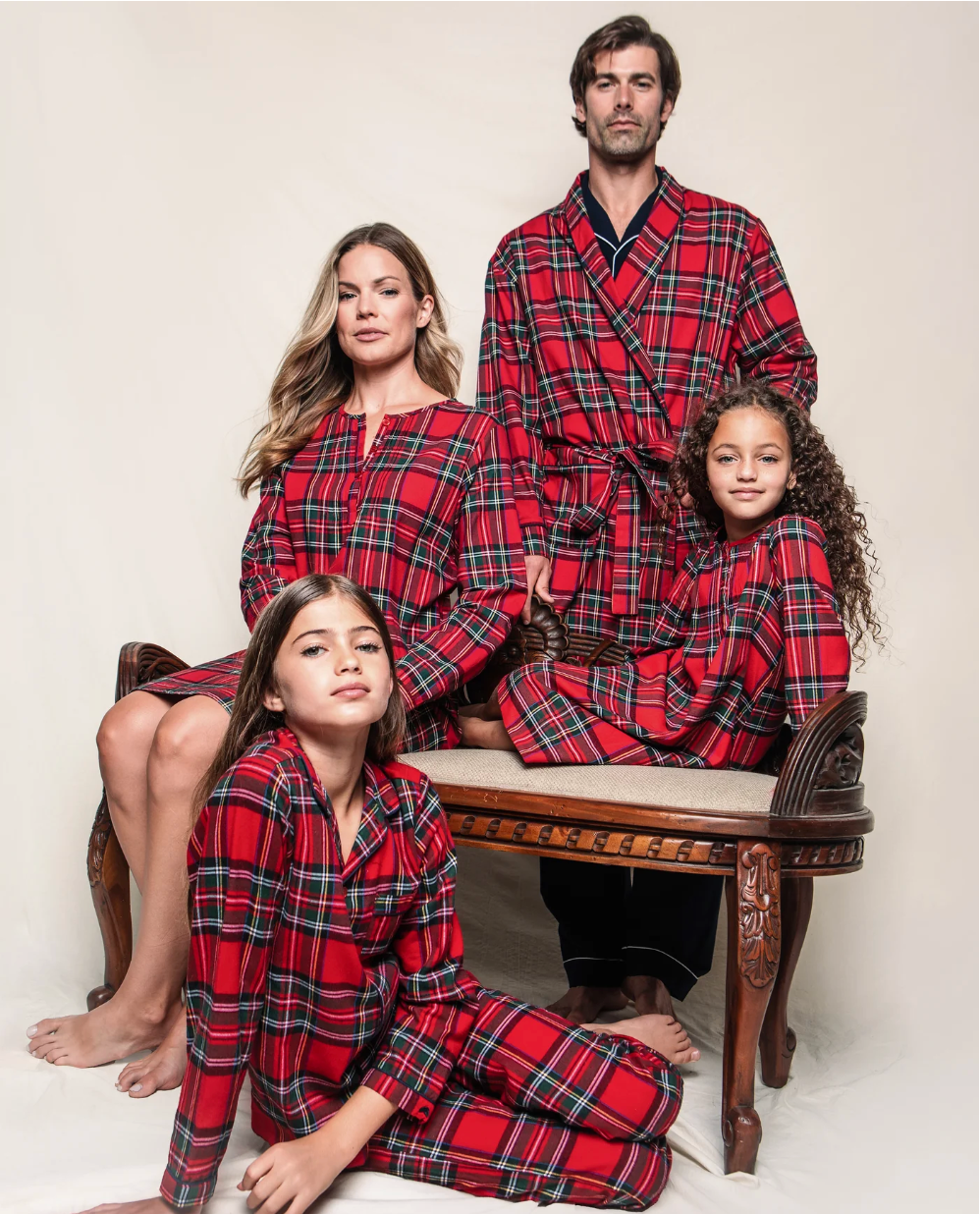 Kid's Brushed Cotton Pajama Set in Imperial Tartan