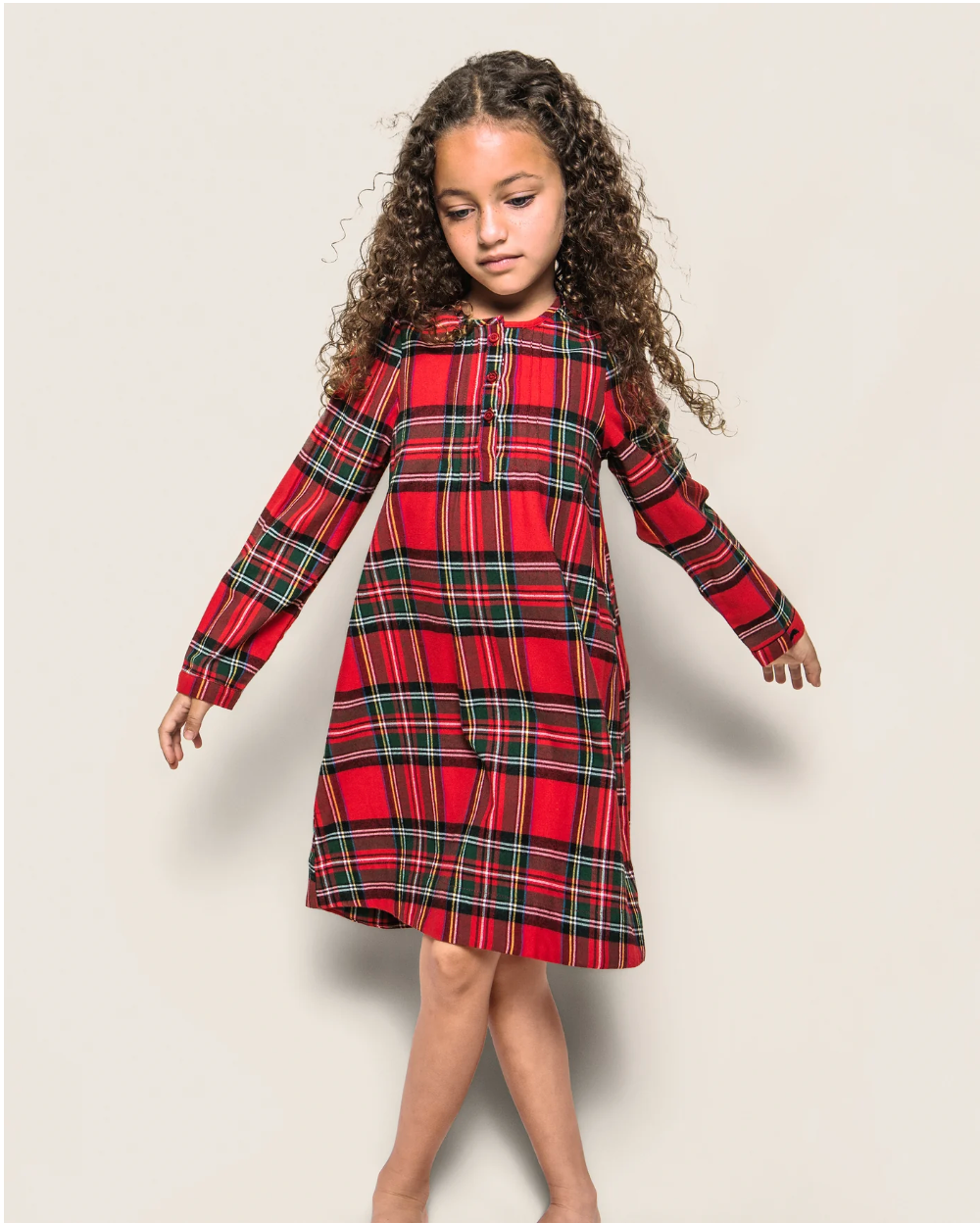 Girl's Brushed Cotton Beatrice Nightgown in Imperial Tartan