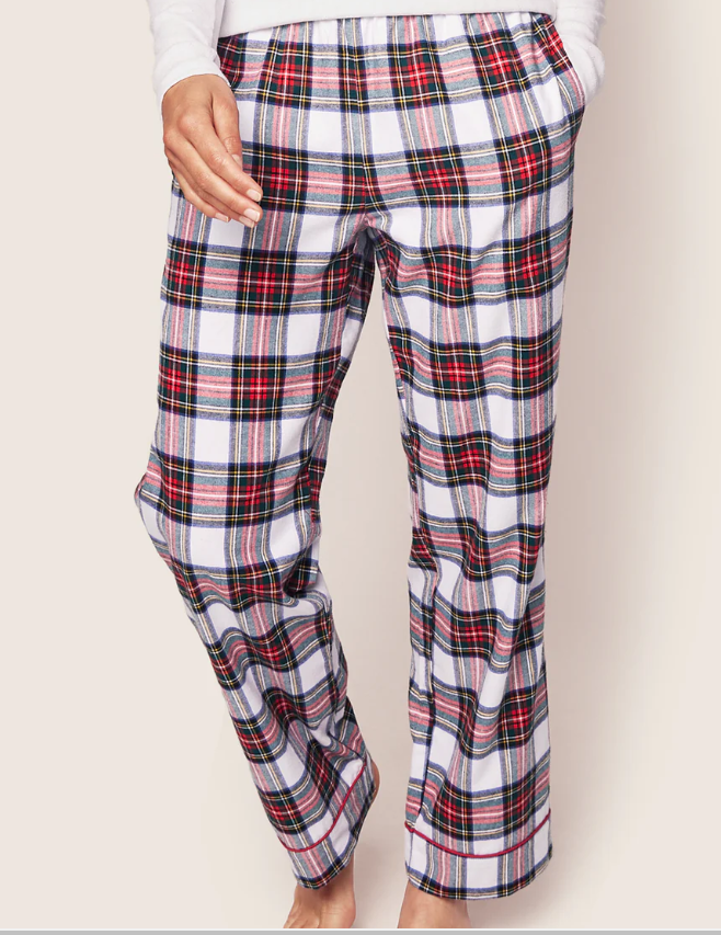 Women's Brushed Twill Pants in Balmoral Tartan