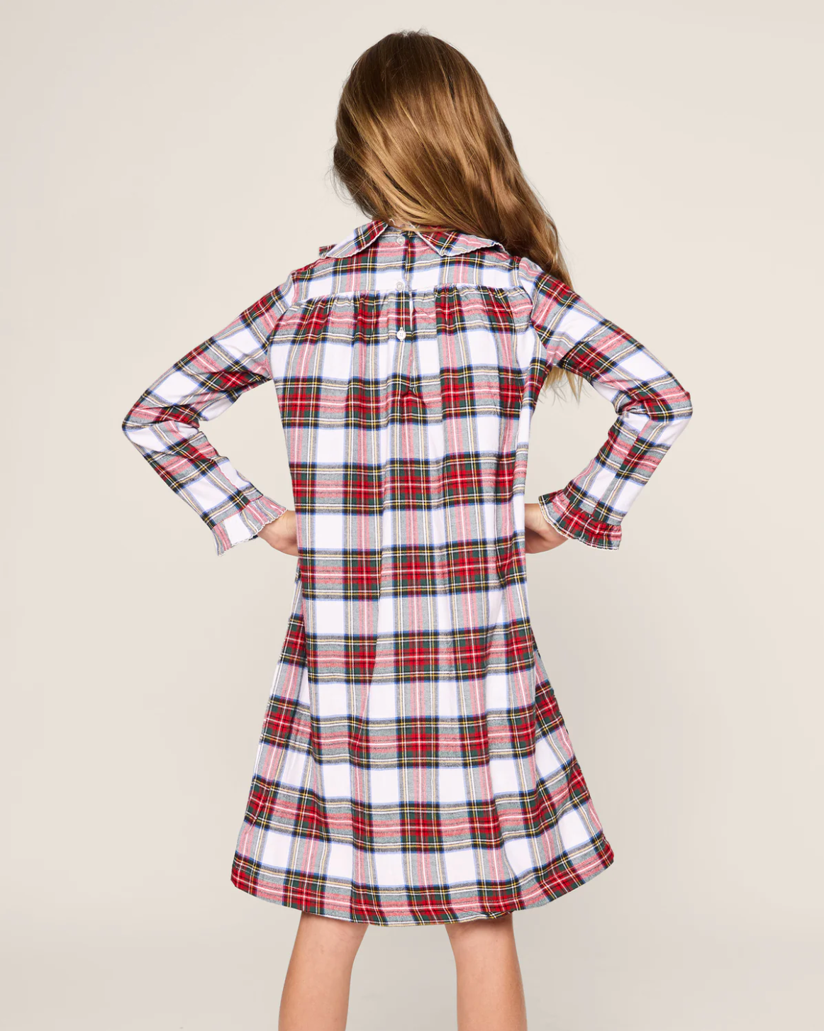 Girl's Brushed Twill Eloise Nightgown in Balmoral Tartan