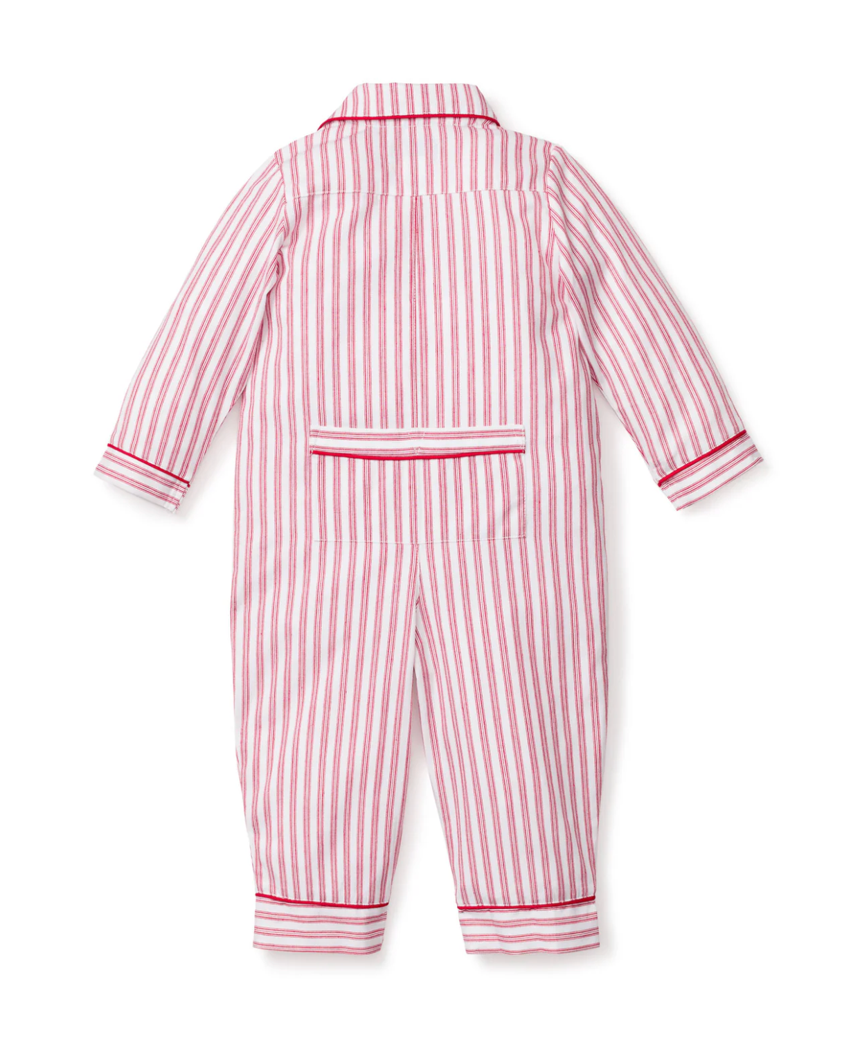 Baby's Twill Romper in Antique Red Ticking