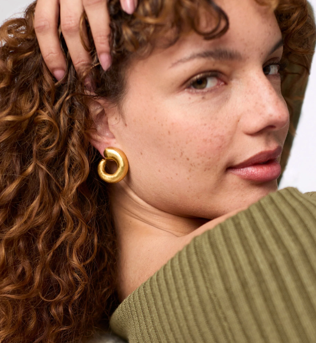 Solara Spiral Earring