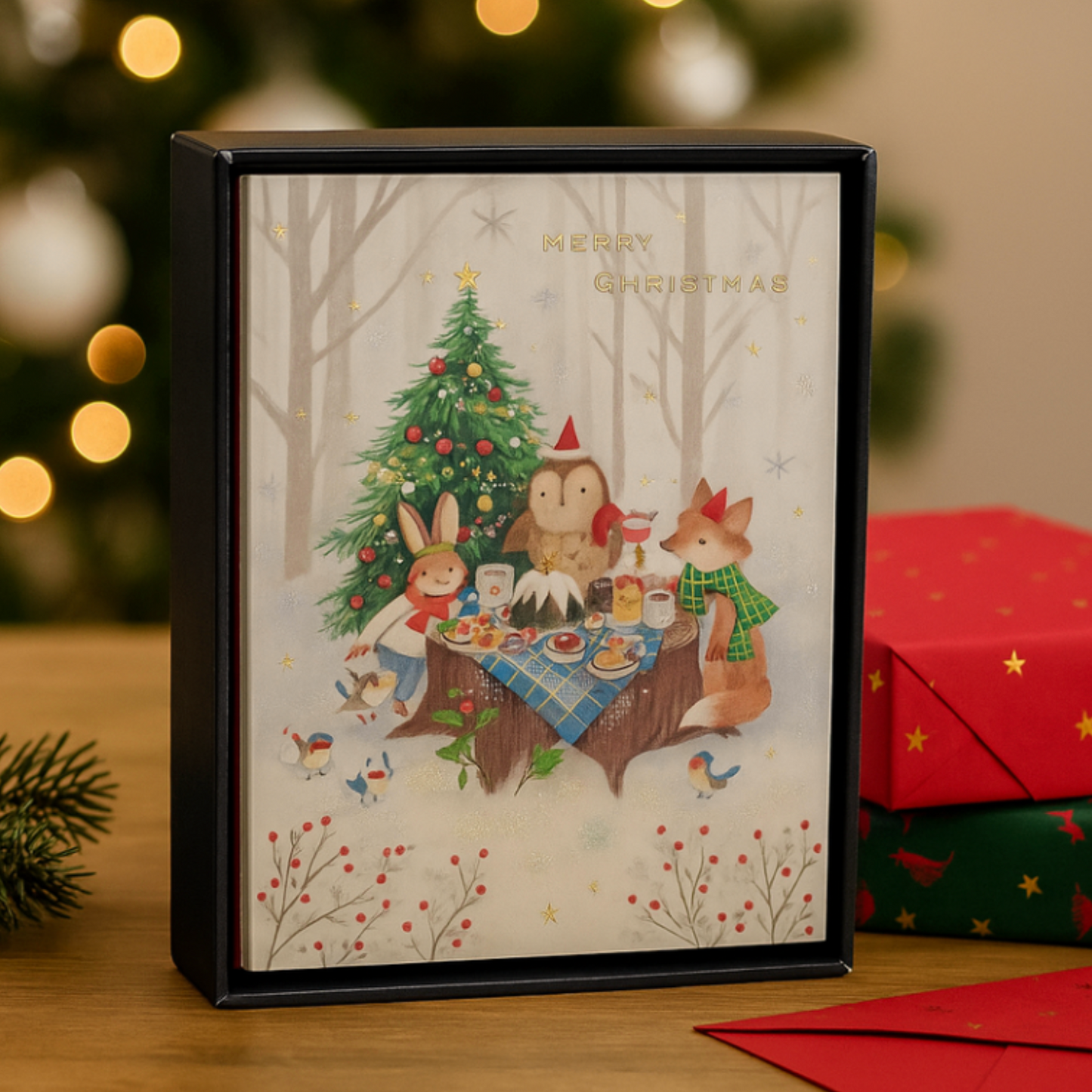 Woodland Christmas Feast Boxed Christmas Cards