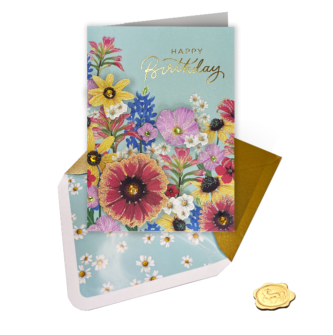 Wildflowers Birthday Card
