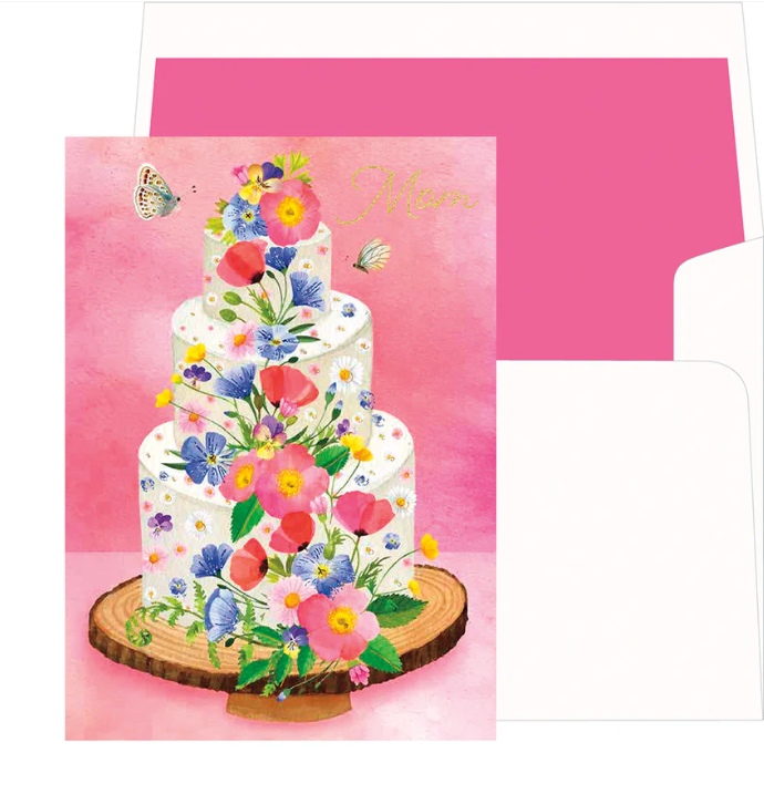 Wildflower Cake Birthday Card
