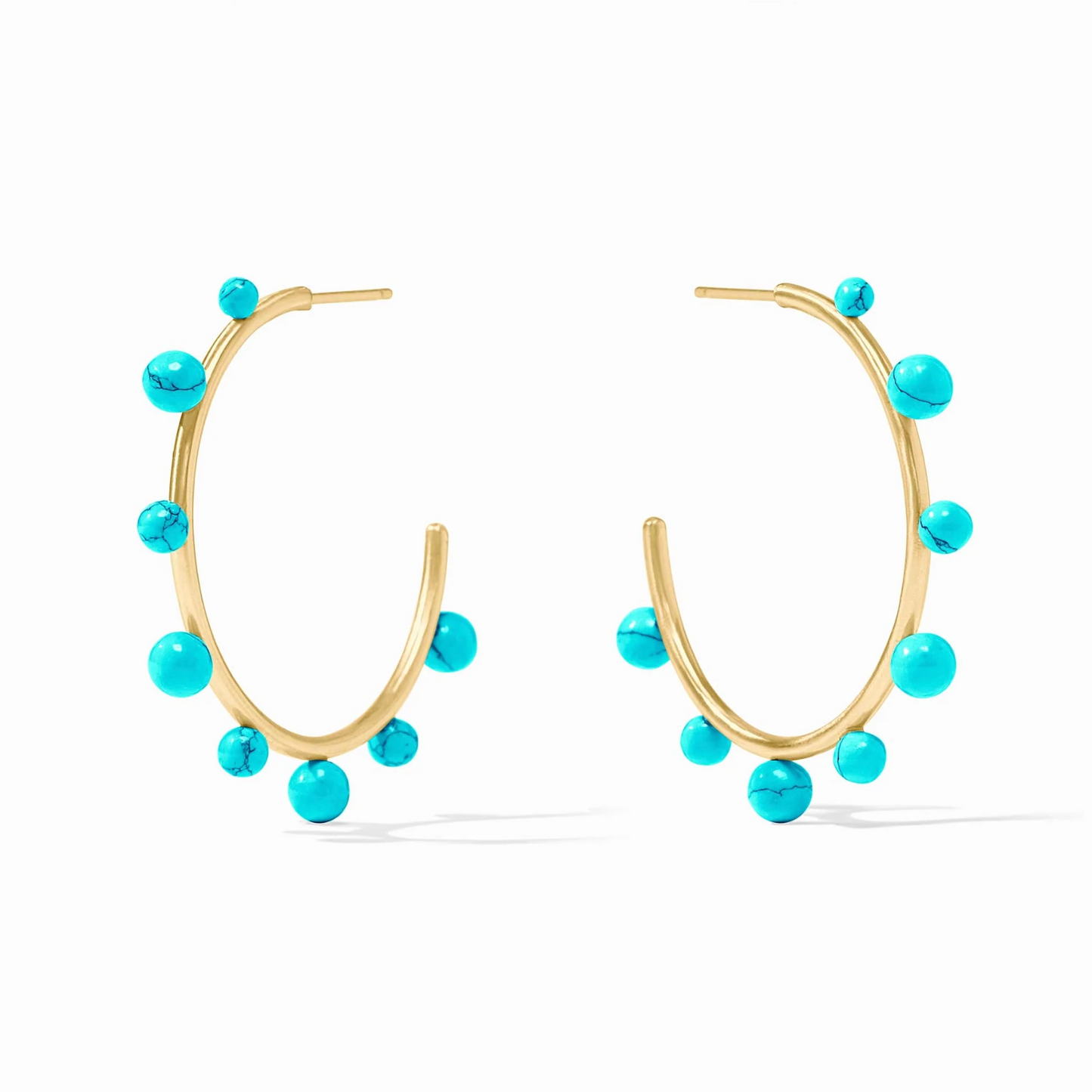Hydra Stone Hoop Earring