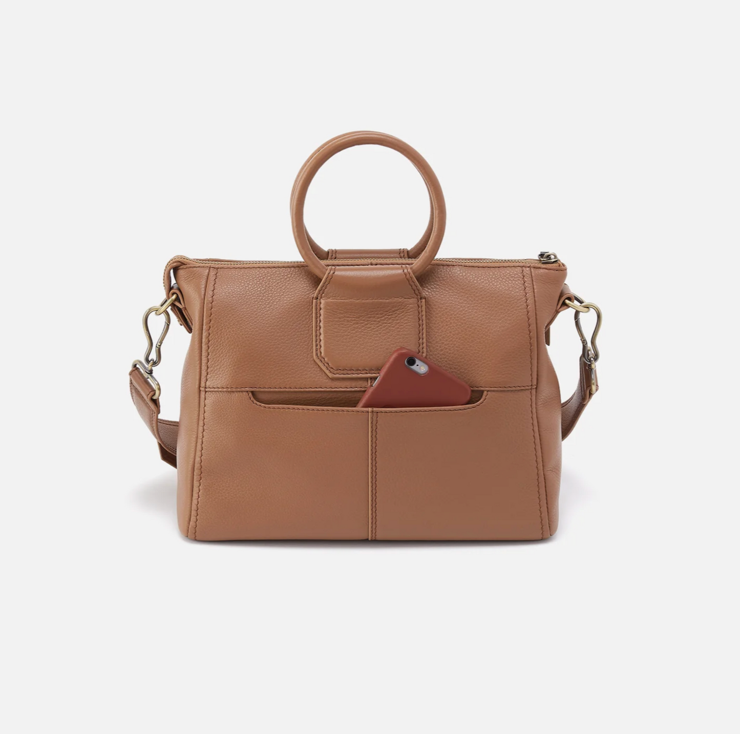 Sheila Medium Satchel - Brown Sugar