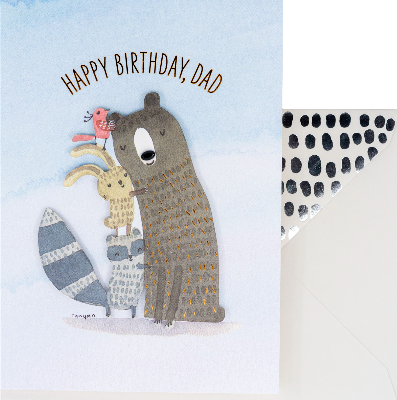 Father Bear Family Birthday Card NEW