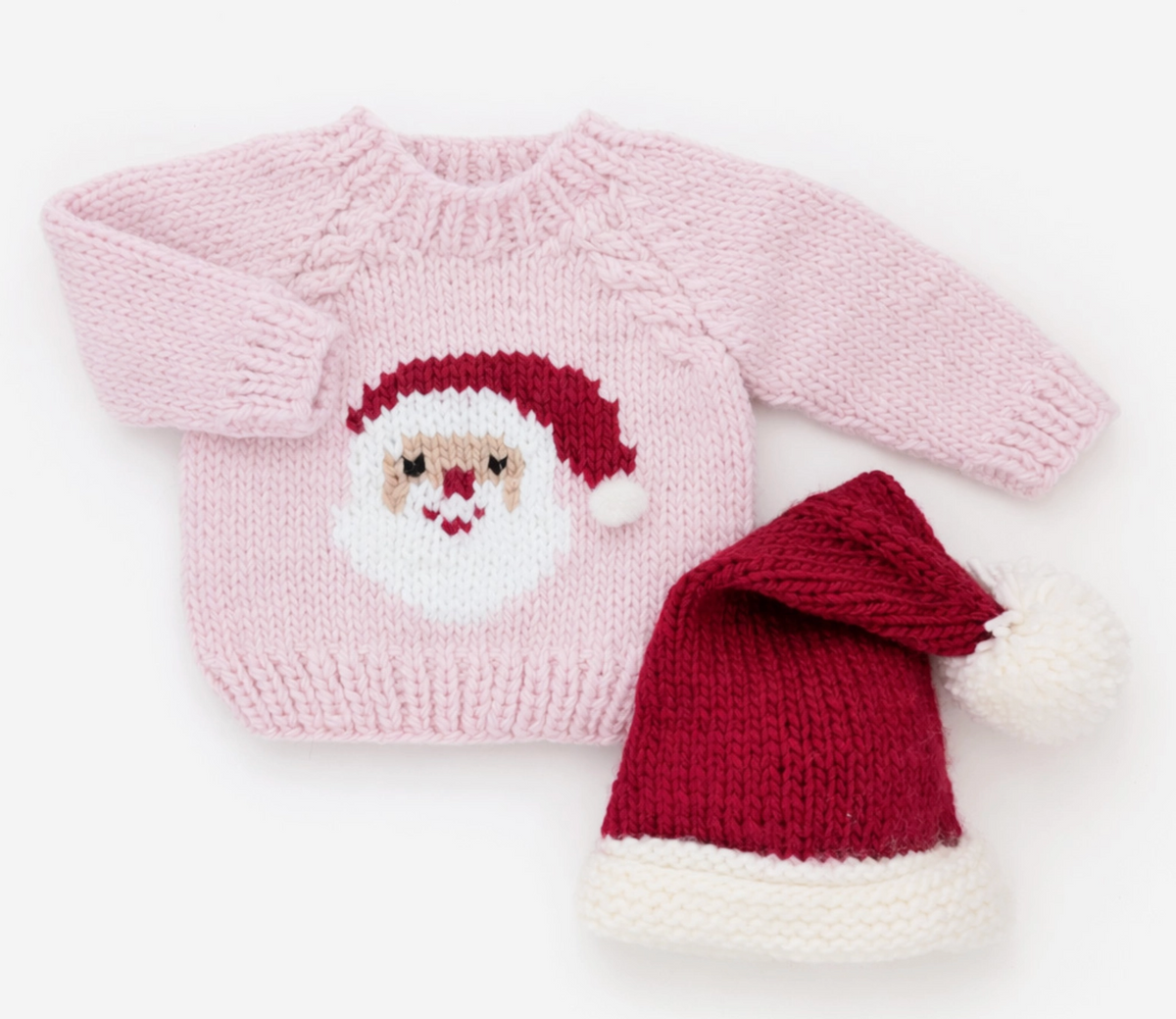 Jolly Santa Sweater Blush For Baby & Toddler Girls