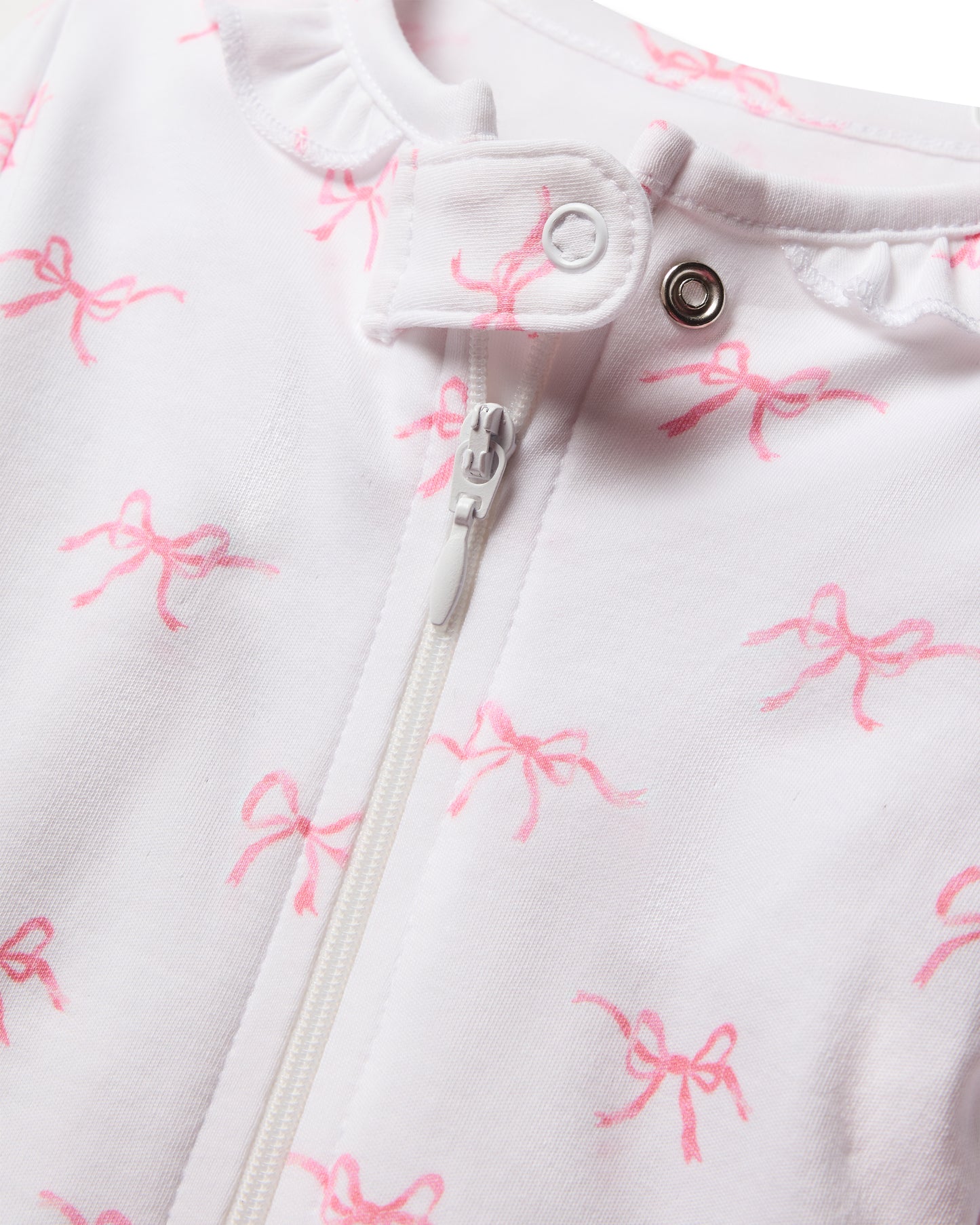 Baby's Pima Snug Fit Romper in Blushing Bows