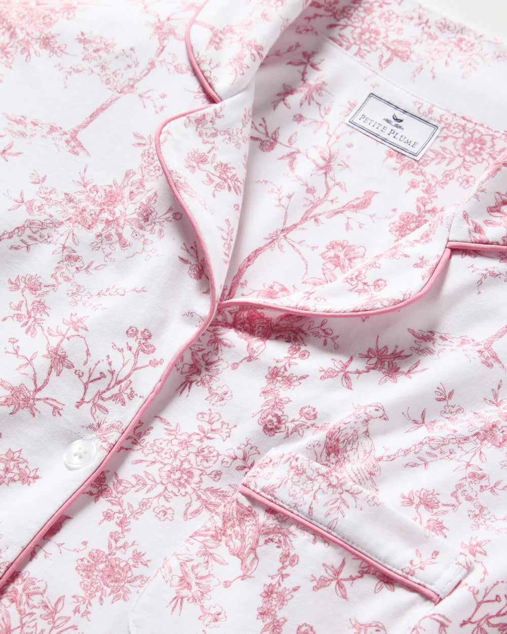 Women's Pima Pajama in Pink Timeless Toile