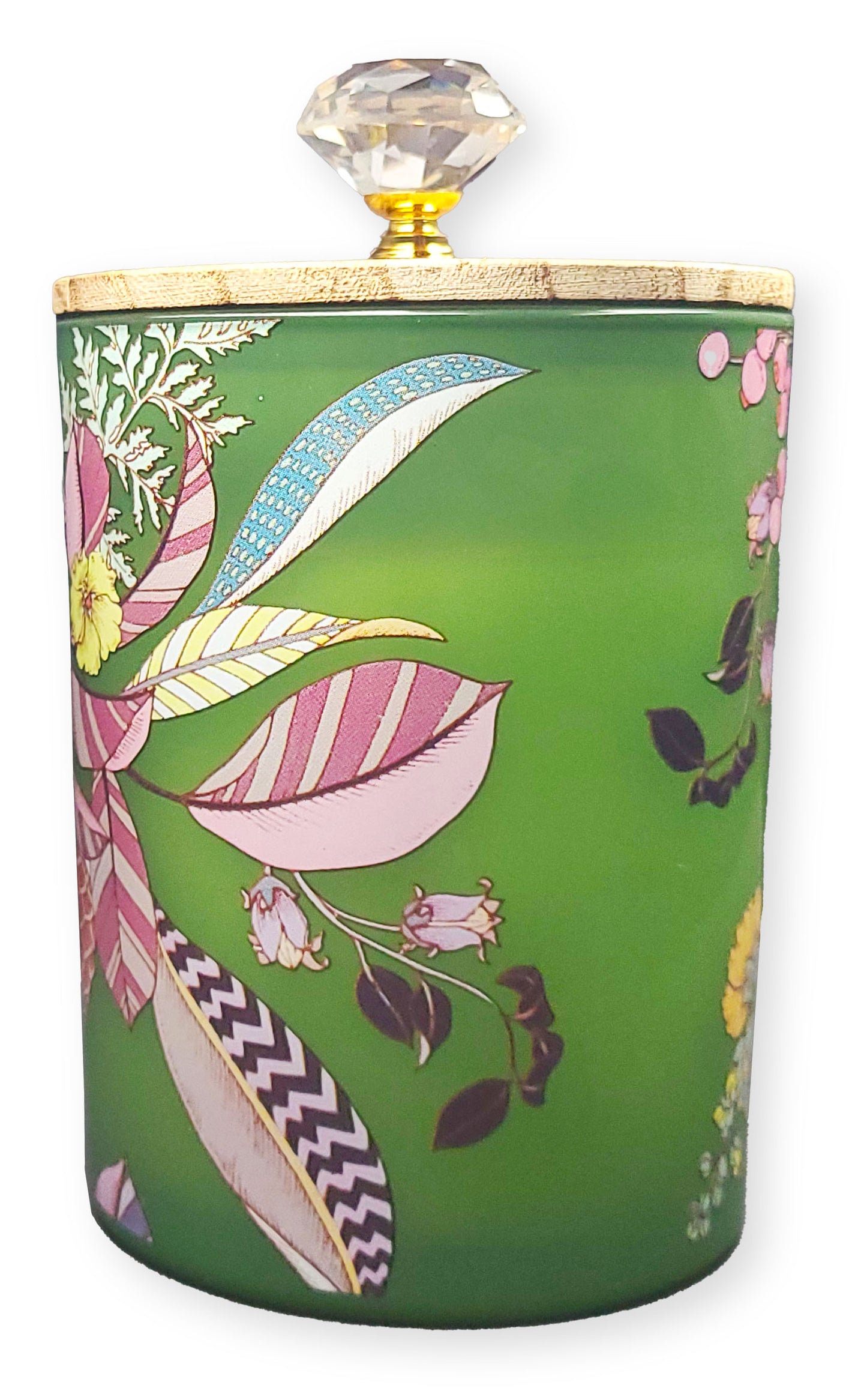 Teakwood Candle - 16oz Flat Bottom Cylinder