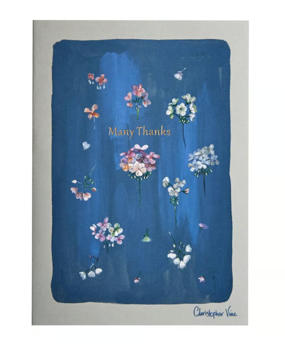 Tiny Floral Pattern Thank You Card