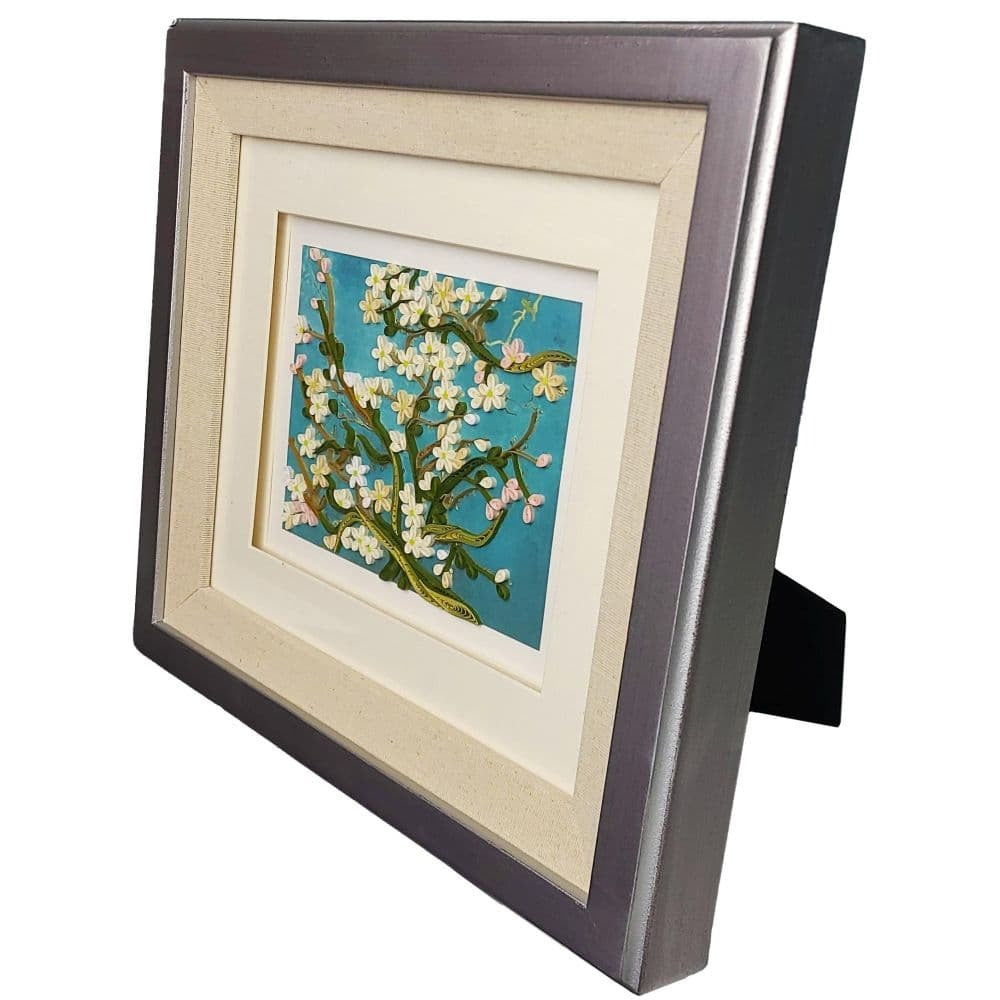 Quilled Almond Blossoms Van Gogh Framed Card