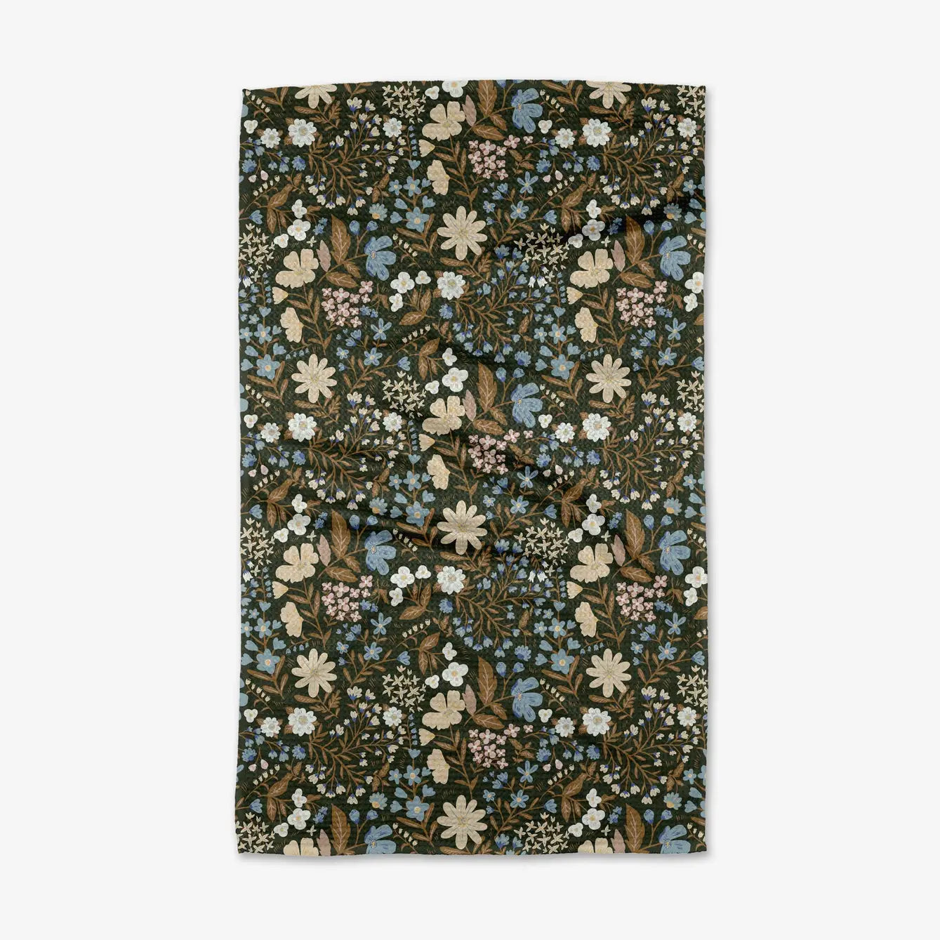 Geometry Cottage Meadow Sepia Tea Towel