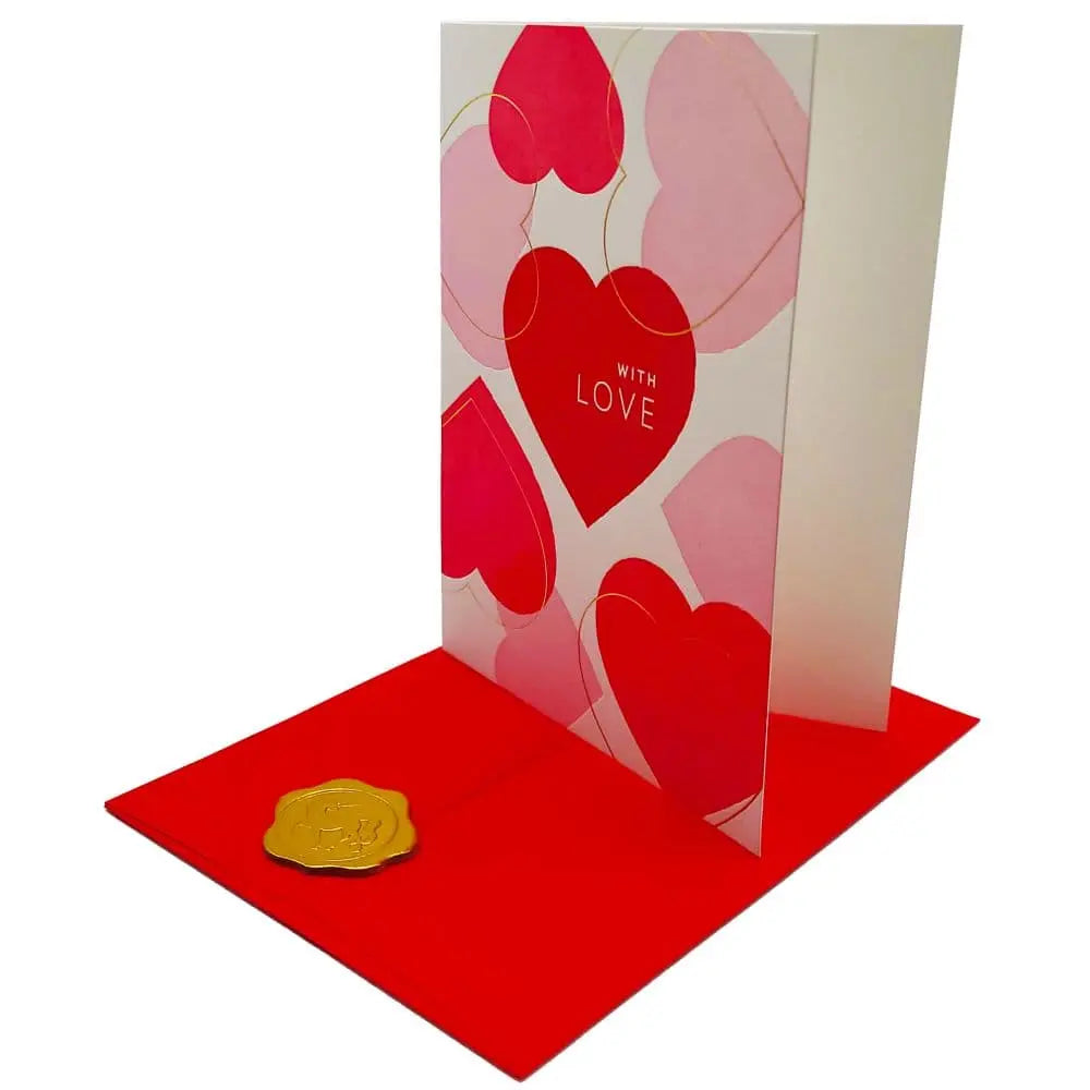 Overlapping Hearts Valentine's Day Card