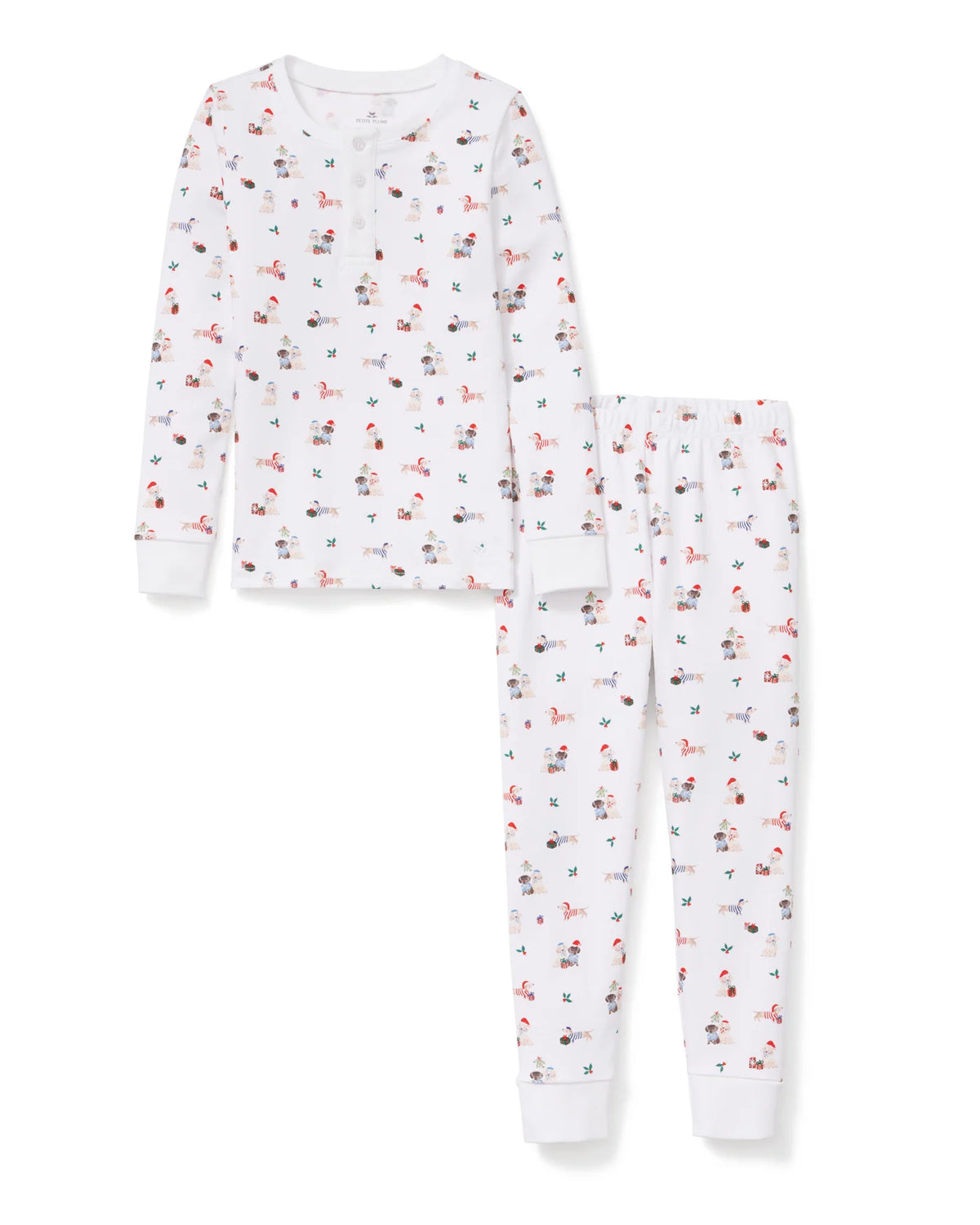 Kid's Snug Fit Pajama Set in Woof de Noel