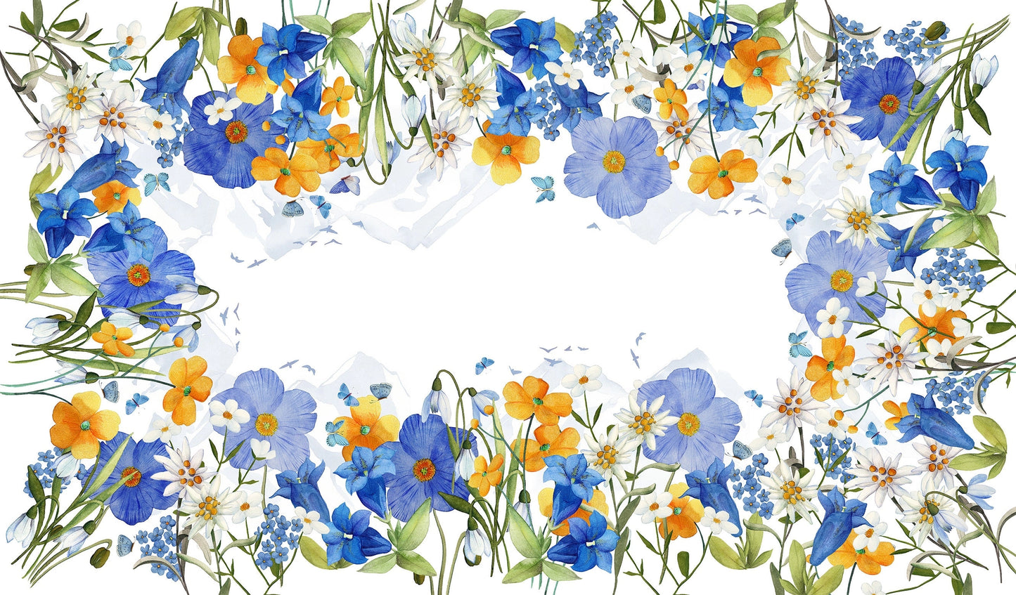 Premium Linen Tablecloth - Alpi Flora