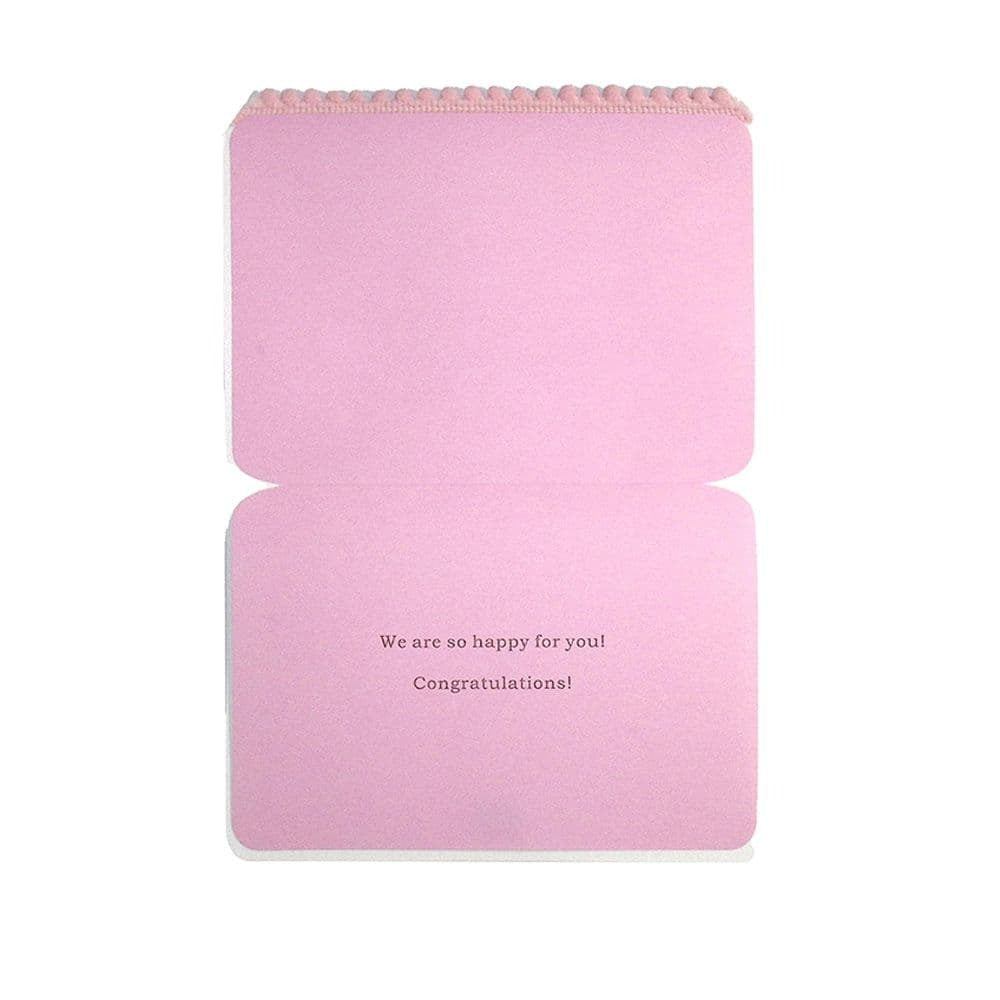 Leopard Baby Girl Congrats Baby Card