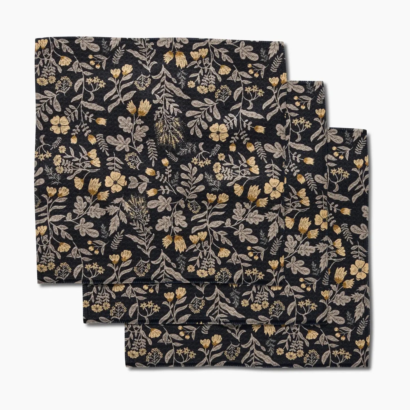 Geometry Woodland Wildflowers Dishcloth Set