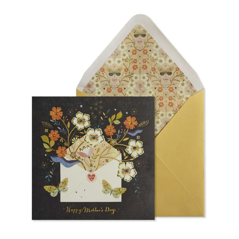 Envelope with Flowers Mother&#39;s Day Card