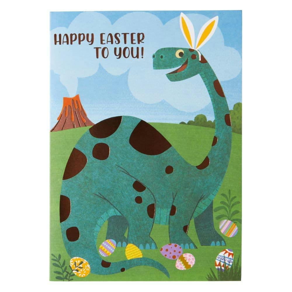 Dino with Bunny Ears Easter Card First Alternate Image width=&quot;1000&quot; height=&quot;1000&quot;