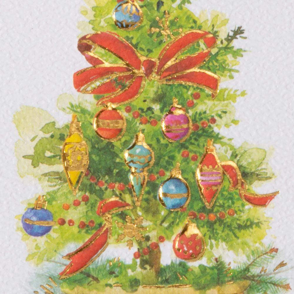 Topiary Tree 10 Count Boxed Christmas Cards Fourth Alternate Image width=&quot;1000&quot; height=&quot;1000&quot;