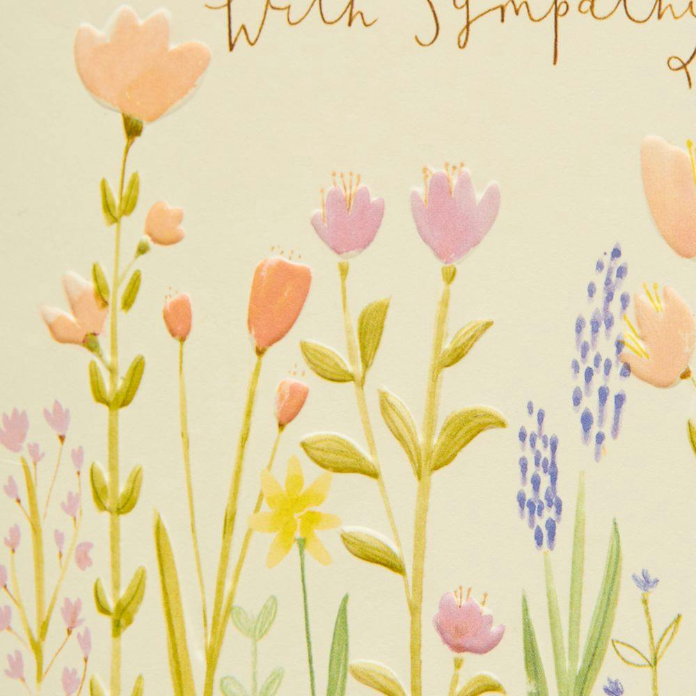 Whimsy Long Stemmed Flowers Sympathy Card Fourth Alternate Image width=&quot;1000&quot; height=&quot;1000&quot;