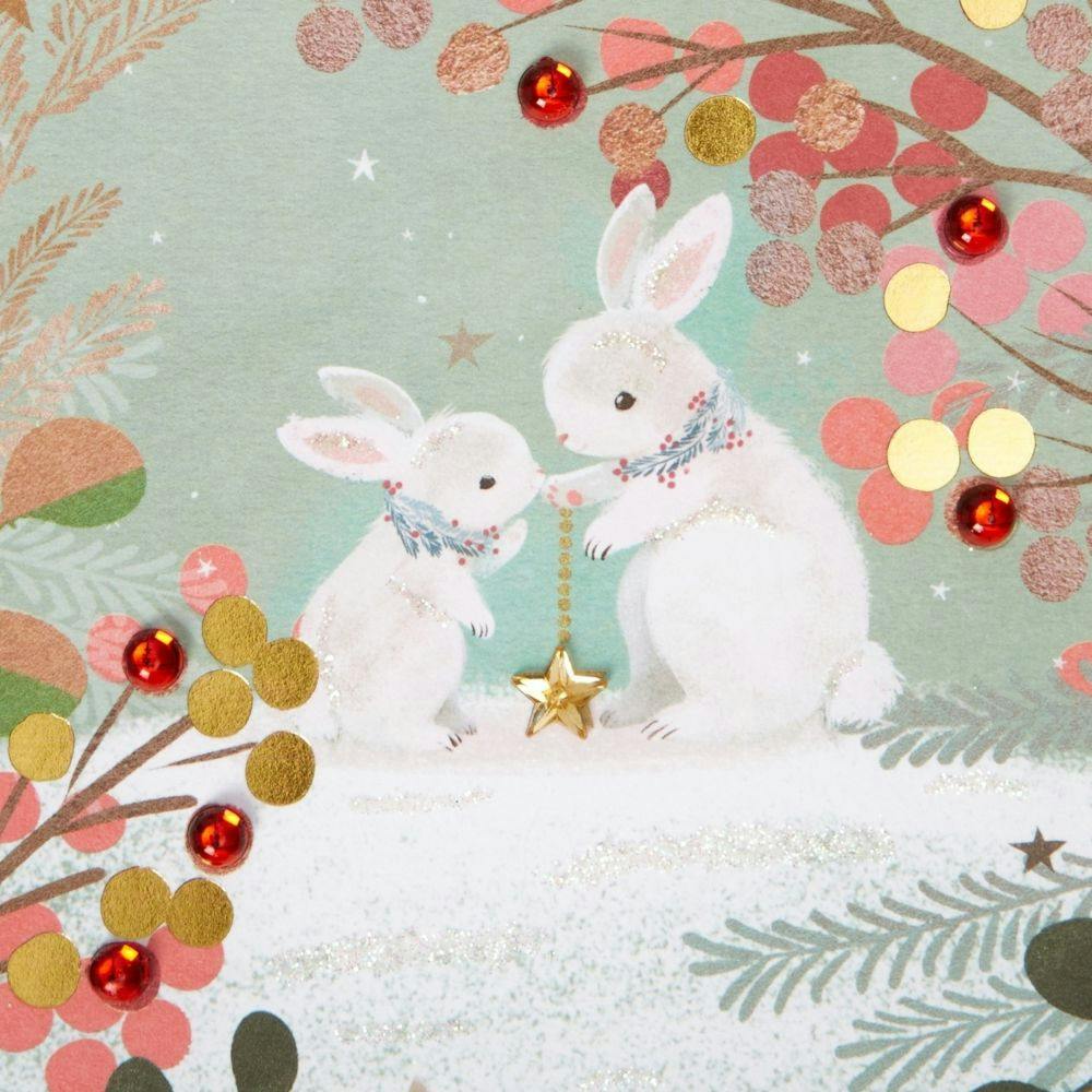 Big/Little Bunnies Christmas Card Third Alternate Image width=&quot;1000&quot; height=&quot;1000&quot;