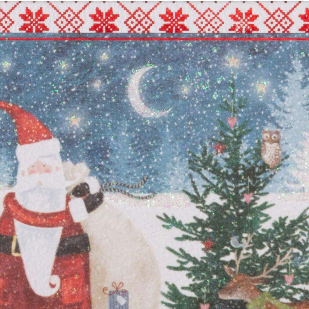 Santa and Woodland Animals 10 Count Boxed Christmas Cards Fourth Alternate Image width=&quot;1000&quot; height=&quot;1000&quot;