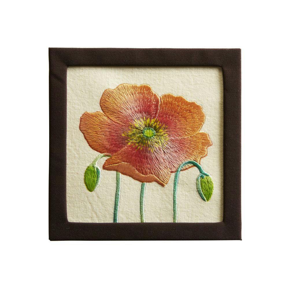 Embroidered Poppy Blank Card 2nd Product Detail  Image width=&quot;1000&quot; height=&quot;1000&quot;