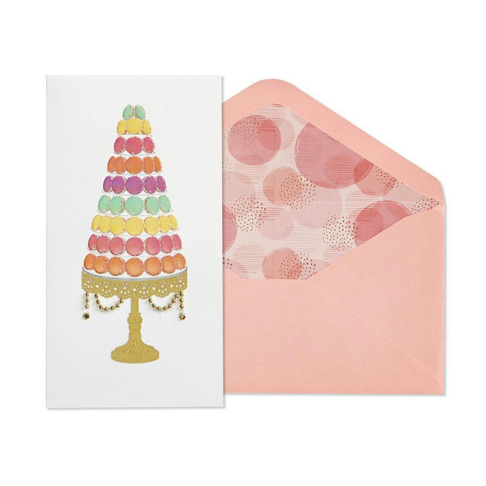 Macaron Tower Greeting Card Main Product  Image width=&quot;1000&quot; height=&quot;1000&quot;