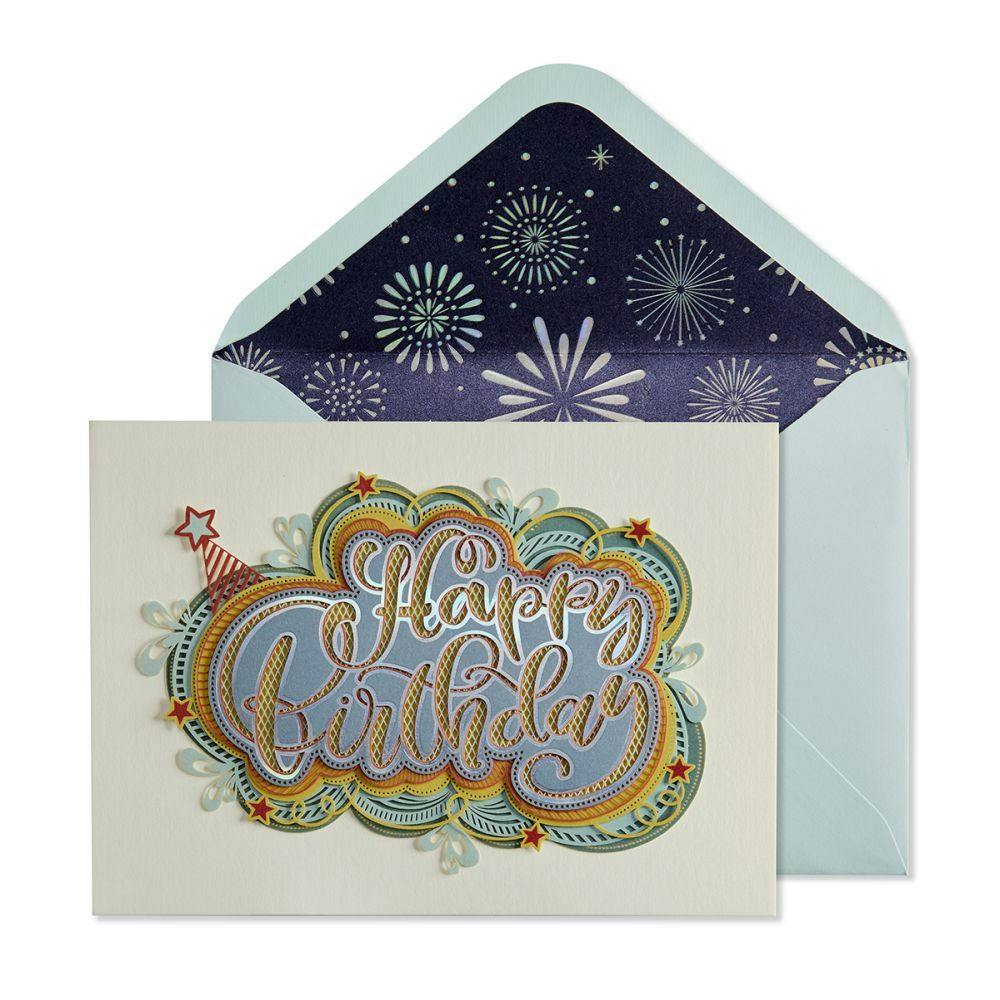 Happy Birthday Lettering Greeting Card Main Product  Image width=&quot;1000&quot; height=&quot;1000&quot;