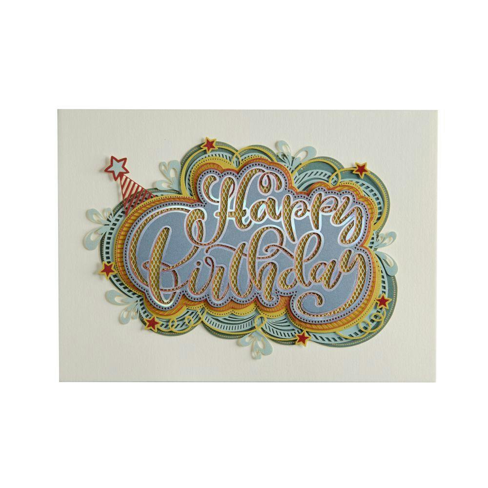 Happy Birthday Lettering Greeting Card 2nd Product Detail  Image width=&quot;1000&quot; height=&quot;1000&quot;