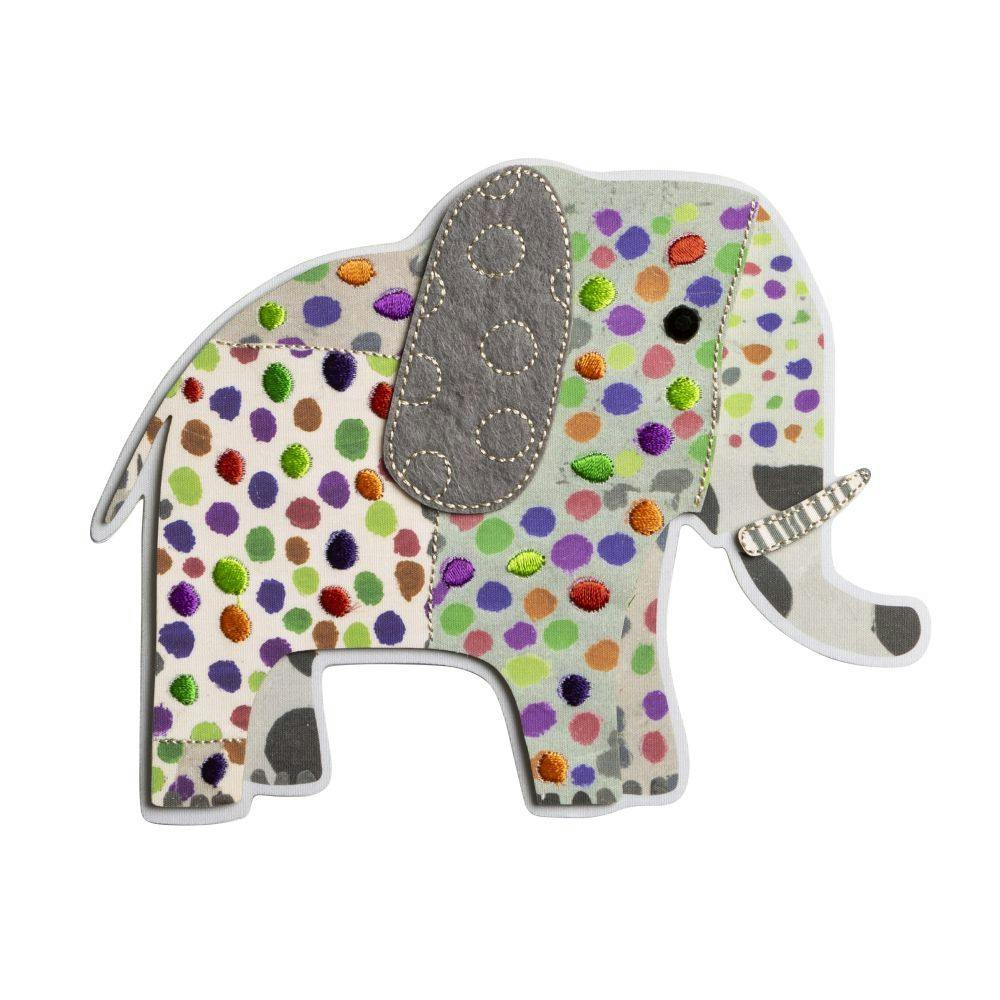 Embroidered Elephant Birthday Card First Alternate Image width=&quot;1000&quot; height=&quot;1000&quot;
