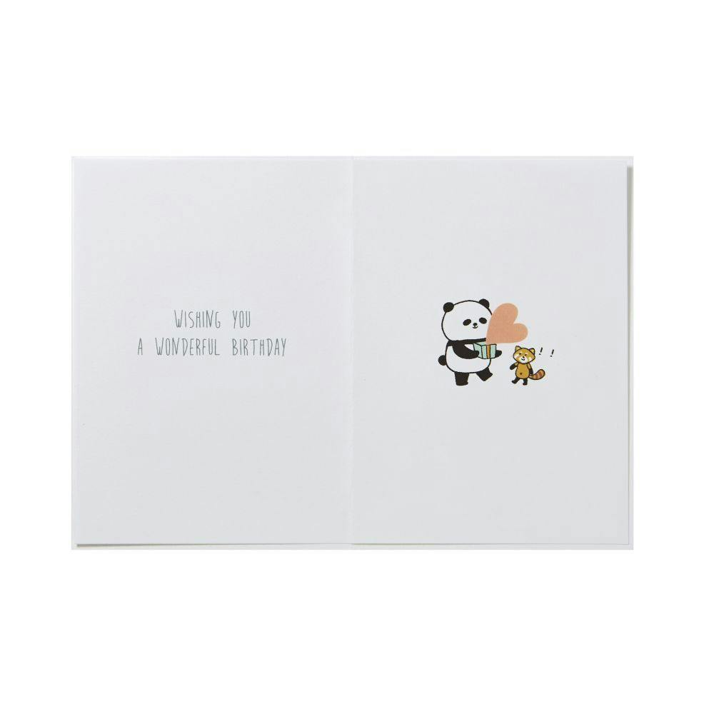 Panda with Present Birthday Card Second Alternate Image width=&quot;1000&quot; height=&quot;1000&quot;