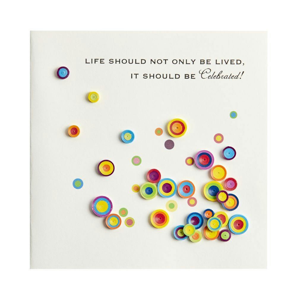 Dot With Quote Greeting Card 2nd Product Detail  Image width=&quot;1000&quot; height=&quot;1000&quot;