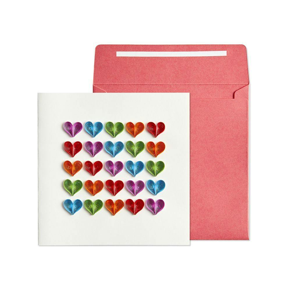 Colorful Hearts Greeting Card Main Product  Image width=&quot;1000&quot; height=&quot;1000&quot;