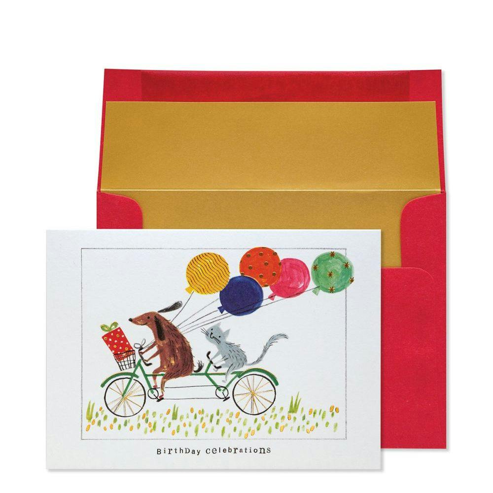 Tandem Bicycle Greeting Card Main Product  Image width="1000" height="1000"
