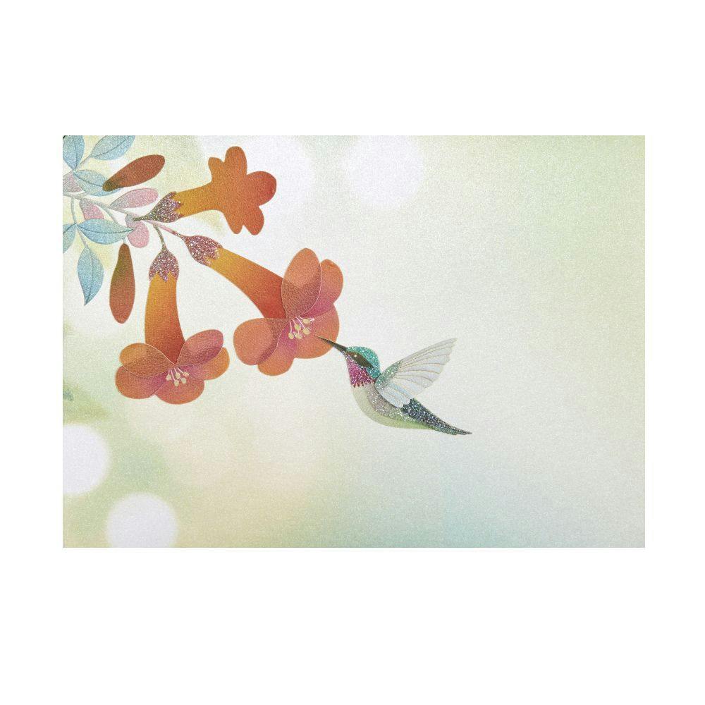 Vellum Hummingbird Greeting Card 2nd Product Detail  Image width=&quot;1000&quot; height=&quot;1000&quot;