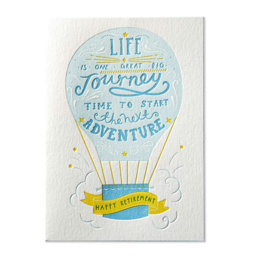 Hot Air Balloon Retirement Greeting Card 2nd Product Detail  Image width=&quot;1000&quot; height=&quot;1000&quot;