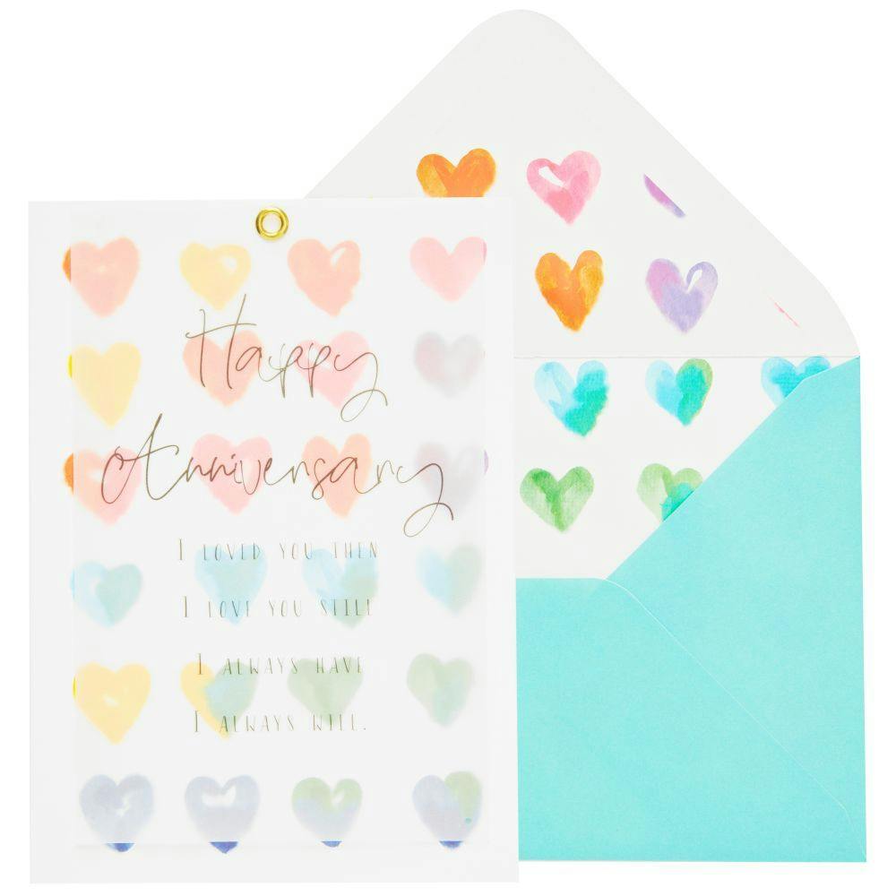 Vellum And Hearts Greeting Card Main Product  Image width="1000" height="1000"