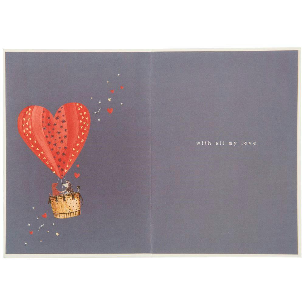 Heart Shaped Hot Air Balloon Anniversary Card Second Alternate Image width=&quot;1000&quot; height=&quot;1000&quot;