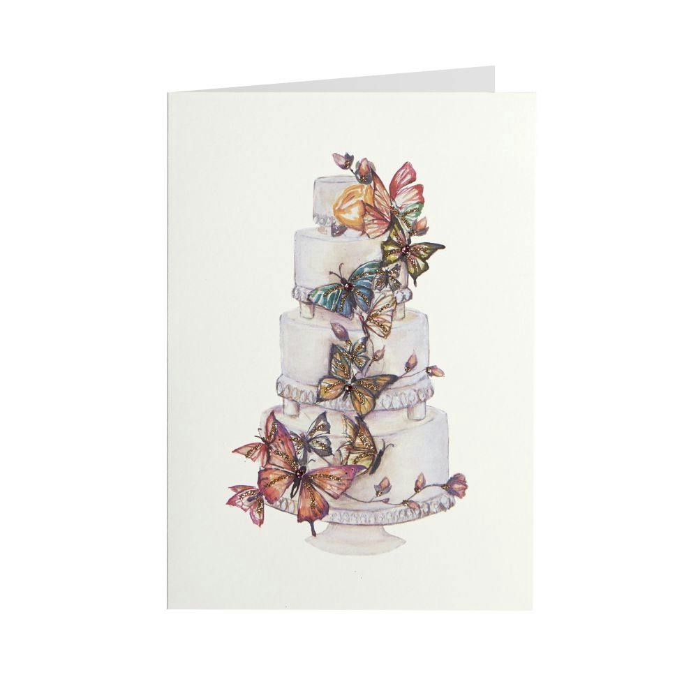 Butterfly Cake Wedding Card Sixth Alternate Image width=&quot;1000&quot; height=&quot;1000&quot;